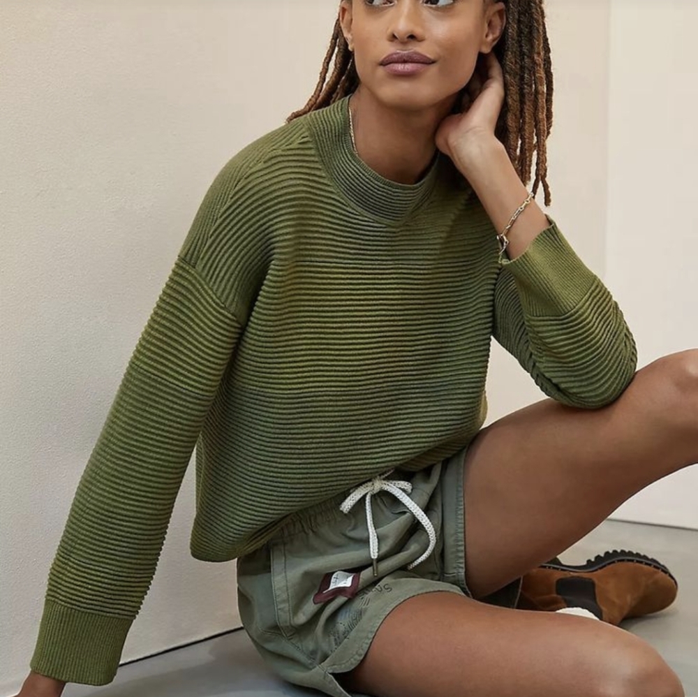 Anthropologie Daily Practice Rib Knit Top